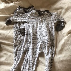 2 Burt’s Bees sleeper pjs